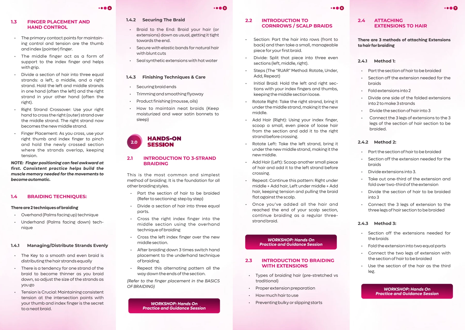 Fourfold brochure — second print face