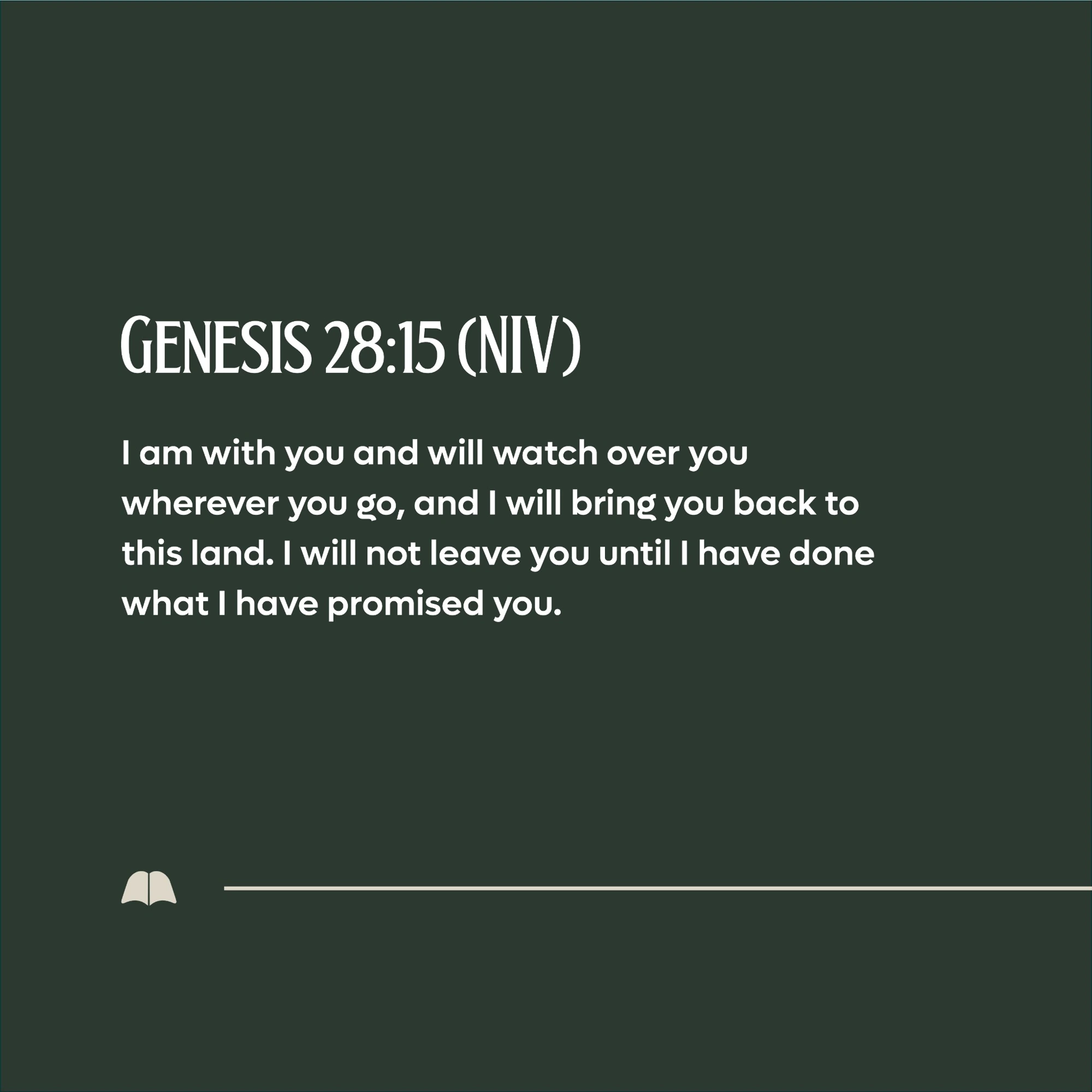 Scripture graphic — Genesis 28:15