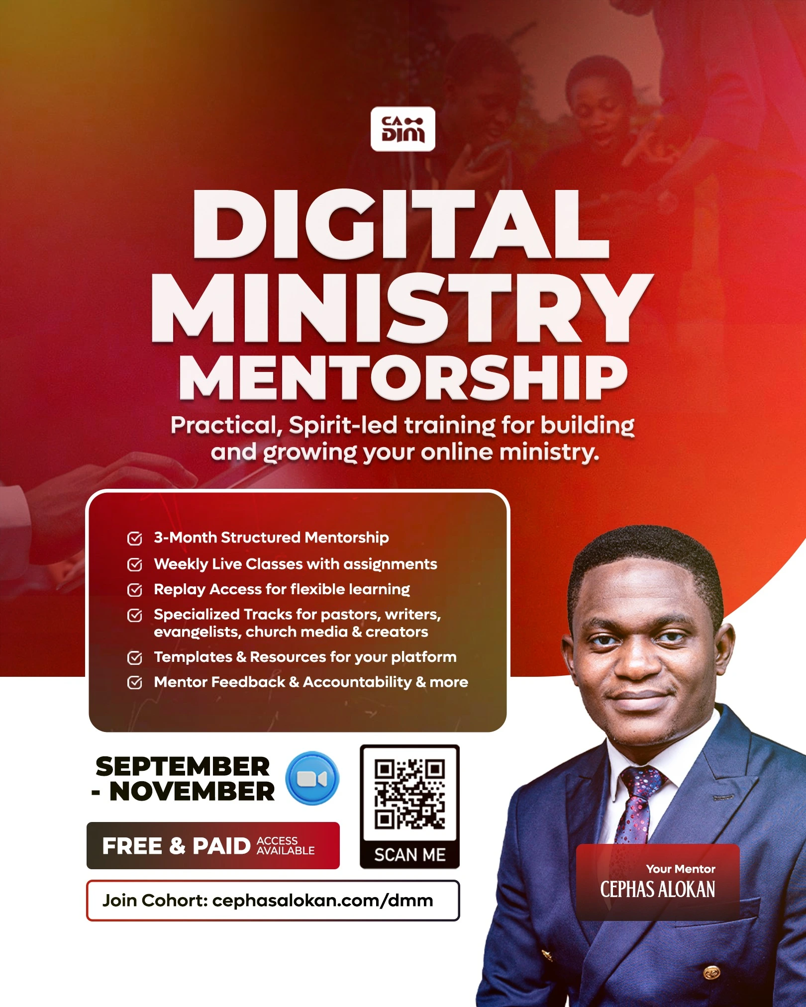 Digital Ministry Mentorship promotional flyer