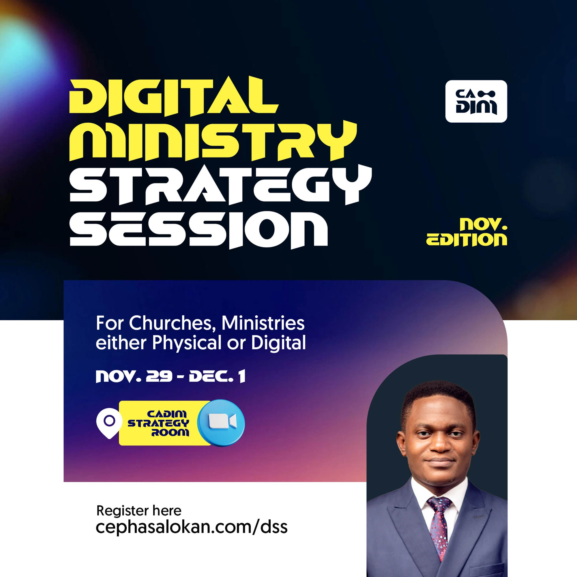November Strategy Session promotional graphic