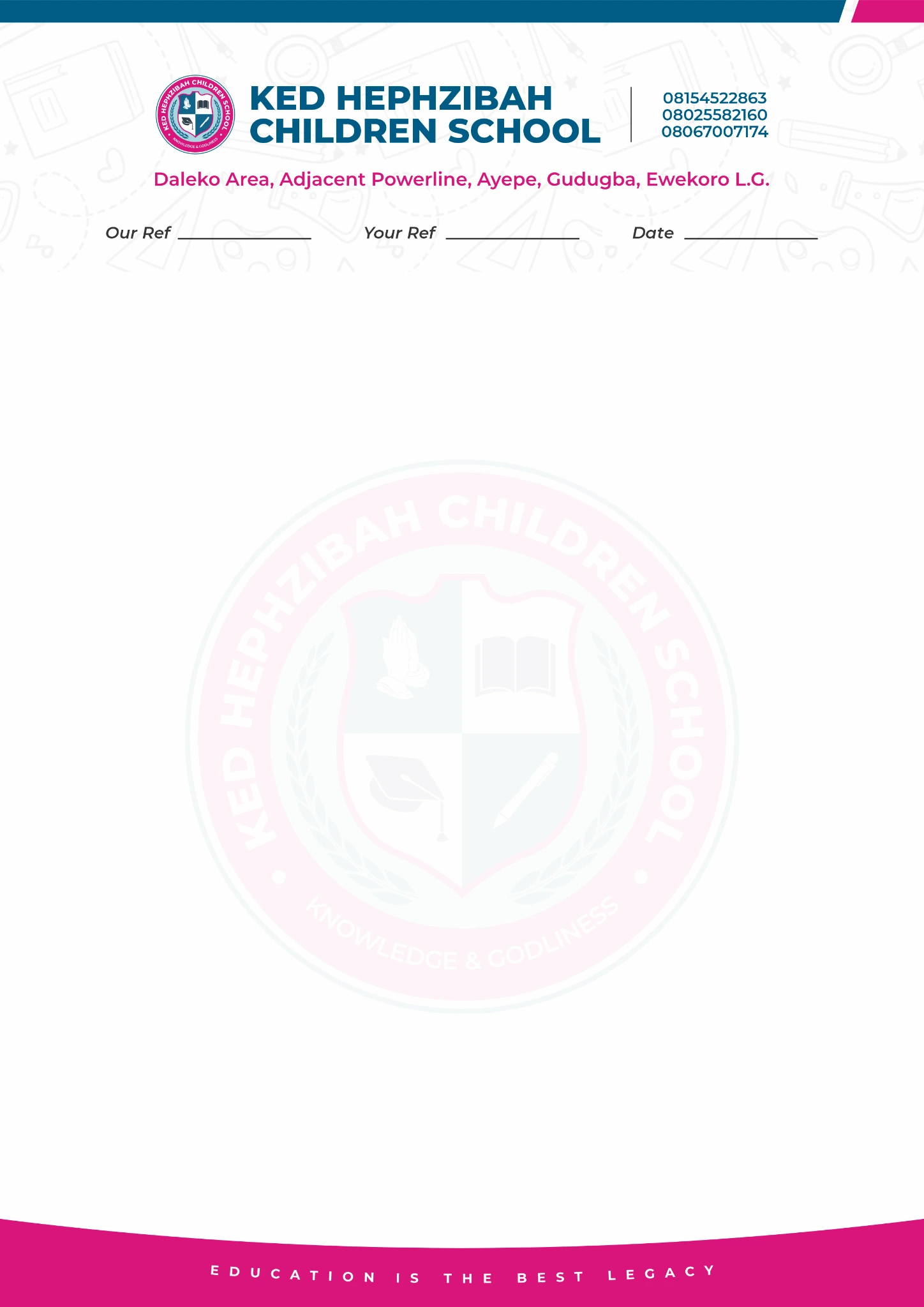 Children School letterhead