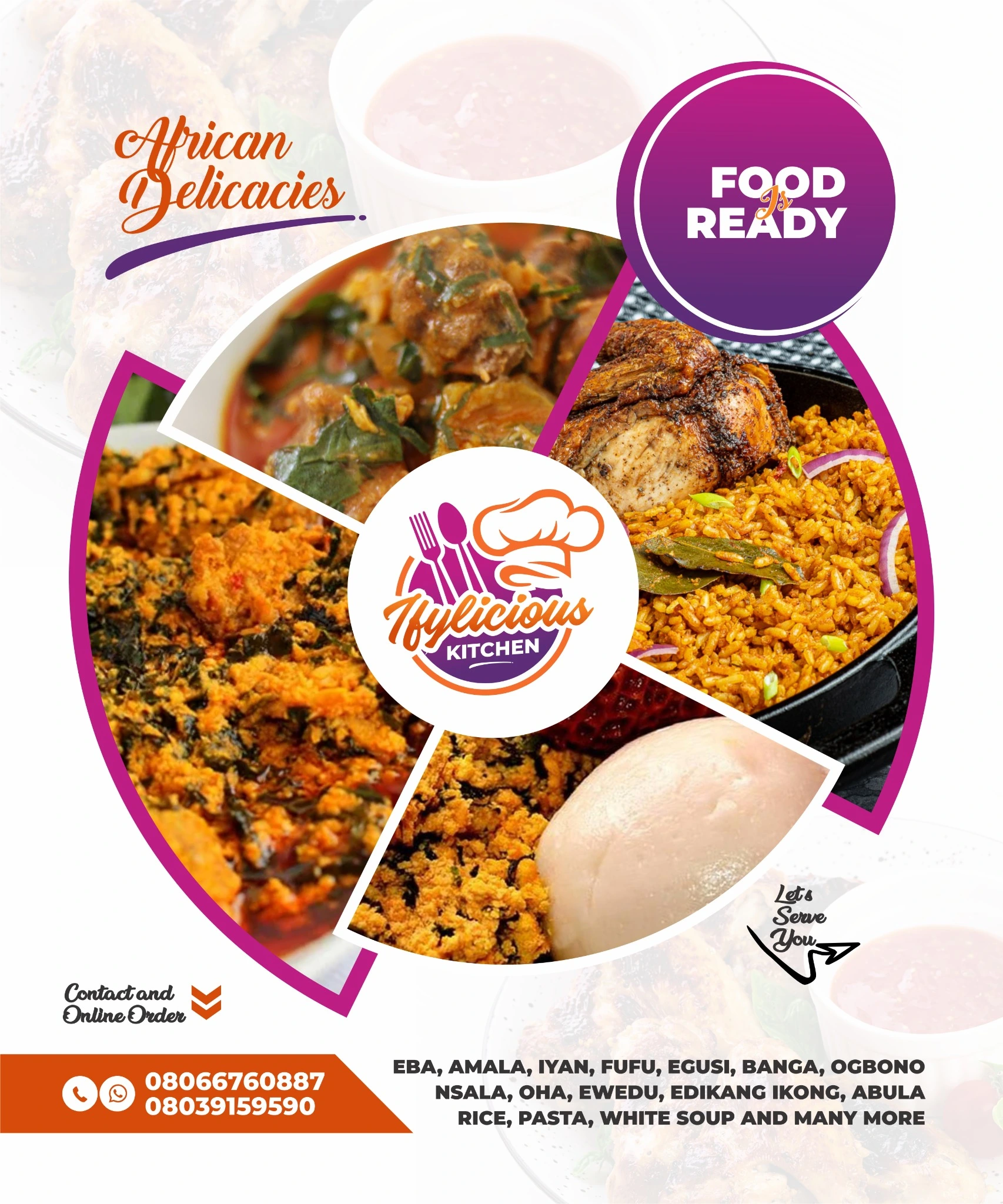Portrait food-signage design