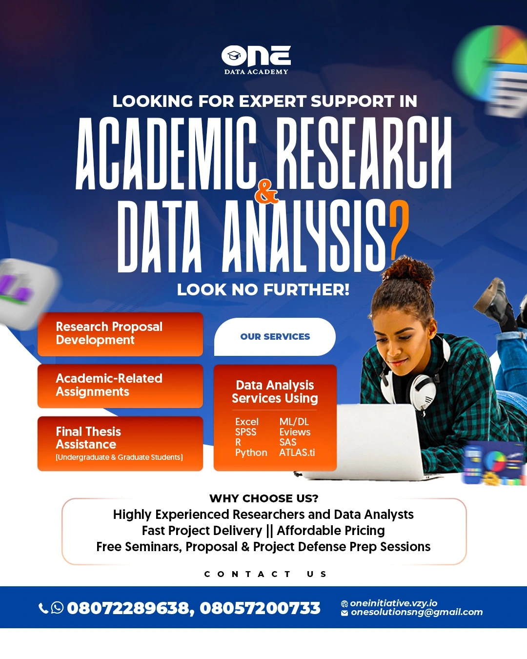 Academic Research and Data Analytics graphic