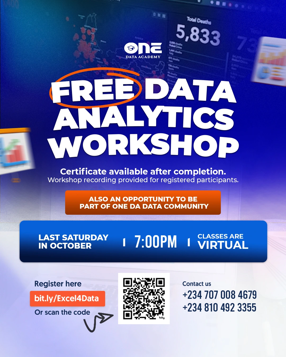 Free Data Analytics Workshop graphic