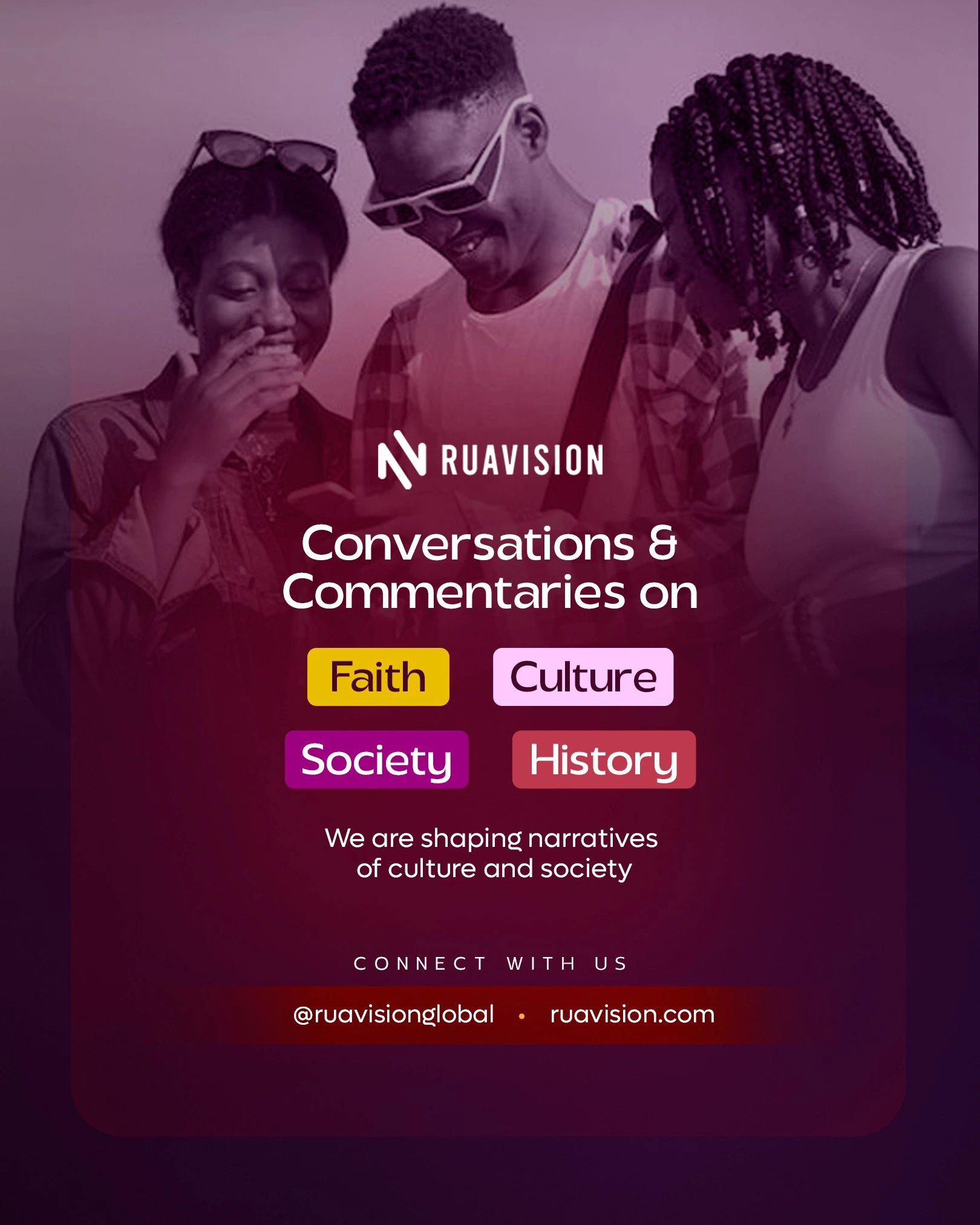 RuaVision introductory social graphic