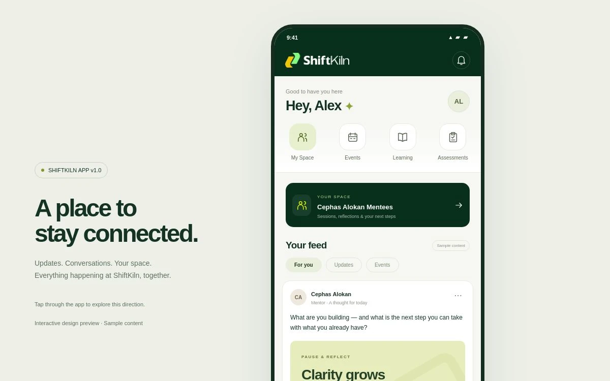 ShiftKiln app development preview