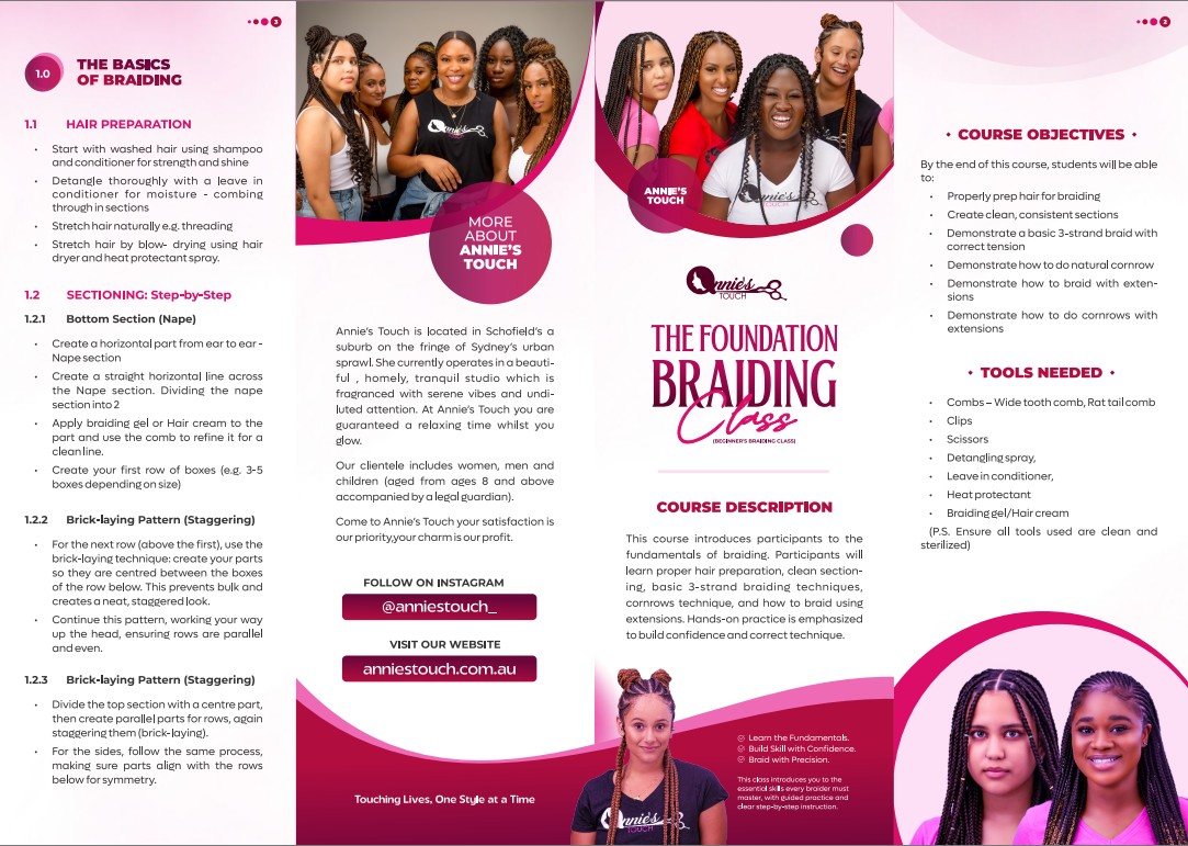 Annie’s Touch / Training Brochure